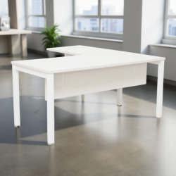 Mesa Oficina Blanca con Ala Basic de Kunna