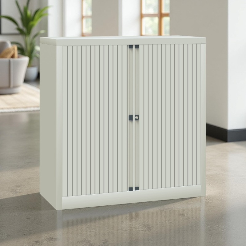 Armario Medio Metálico 2 Estantes de Bisley Armario Medio Metálico 2 Estantes de Bisley