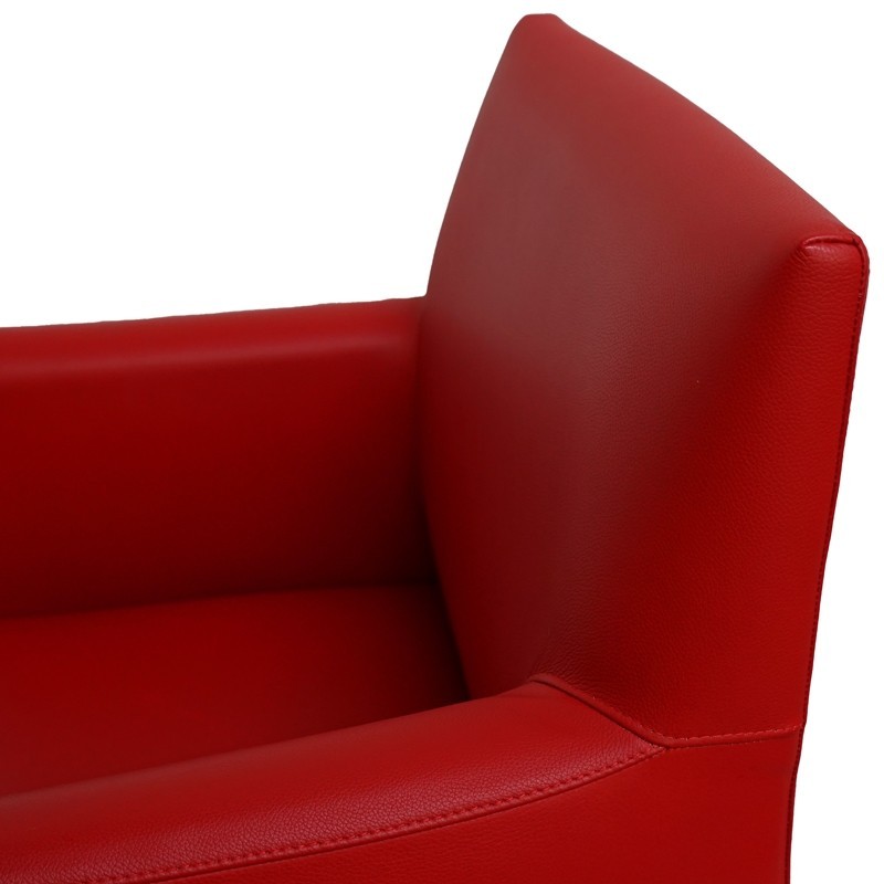 Butaca para Salas de Espera Piel Roja MM1686 - Montiel