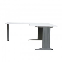 Mesa Oficina Madera Blanca 160x170 cm. con Ala de Levira Mesa Oficina Madera Blanca 160x170 cm. con Ala de Levira