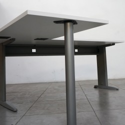 Mesa Oficina Madera Blanca 160x170 cm. con Ala de Levira Mesa Oficina Madera Blanca 160x170 cm. con Ala de Levira