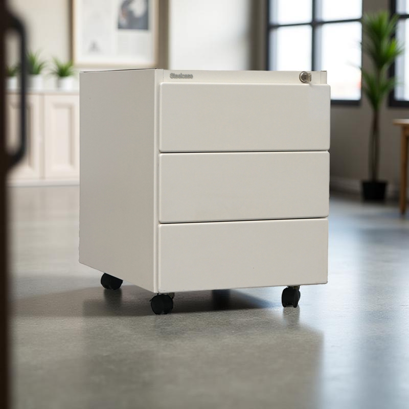 Cajonera Oficina Blanca Metálica de Stelcase - Montiel