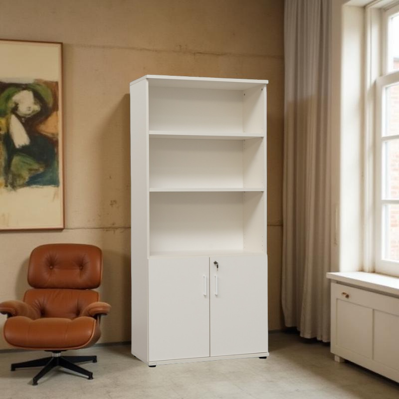 ▷ Armario Alto de Madera con Llave de Kunna - Oficinas Montiel