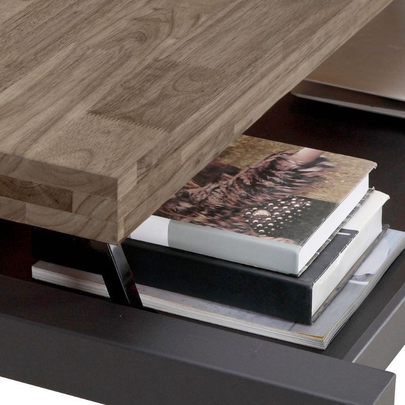 Mesa Madera Elevable de Centro Doriam 120x60 cm. - Montiel