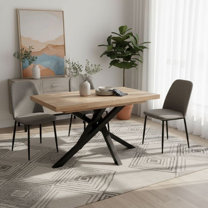 Mesa de Comedor Extensible Axen 140 cm, - Montiel