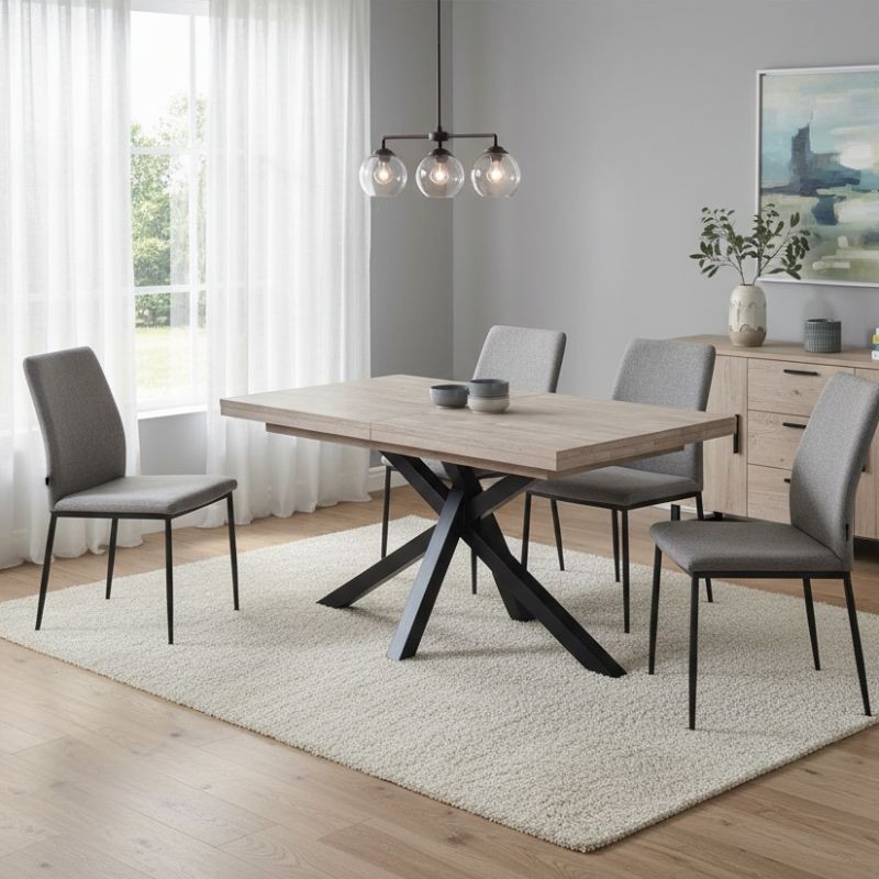 Mesa de Comedor Extensible Axen 140 cm. - Montiel