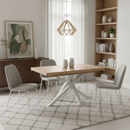 Mesa de Comedor Extensible Axen 140 cm, - Montiel