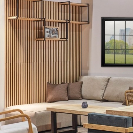 Panel Decorativo Acústico 120x60 cm. Wood Sound Wall - Montiel