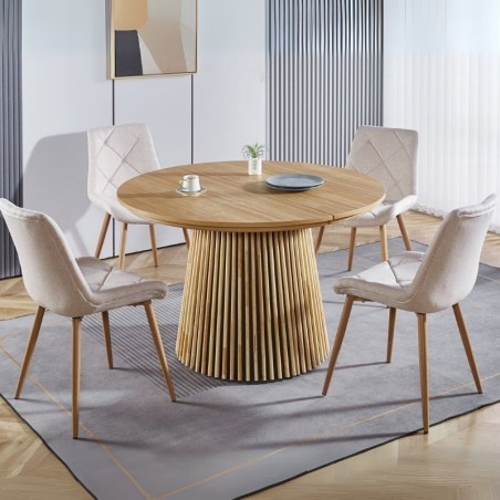 Mesa Redonda Comedor Keanu 120-160-200x120 cm. - Montiel