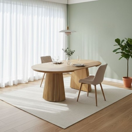 Mesa Redonda Comedor Keanu 120-160-200x120 cm. - Montiel