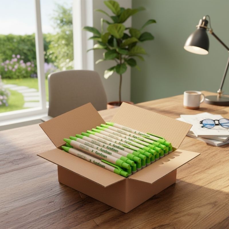 Pack de 60 Bolígrafos Montiel x Fundown. Donación Íntegra