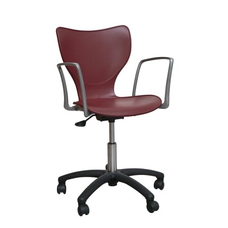 Silla Giratoria Roja con Elevación de Akaba | Montiel