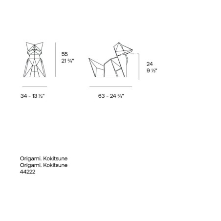 Origami Kokitsune Fox de Vondom - Montiel