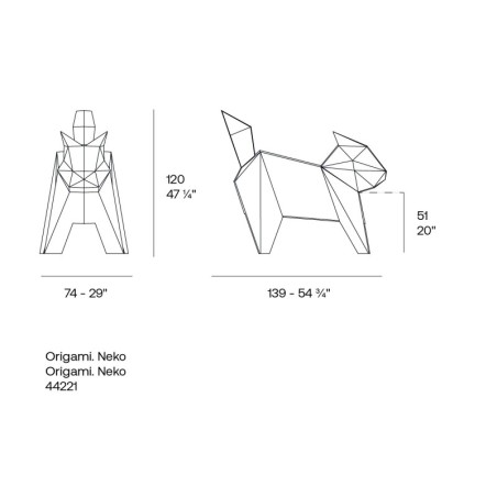 Origami Decorativo Cat Neko de Vondom - Montiel