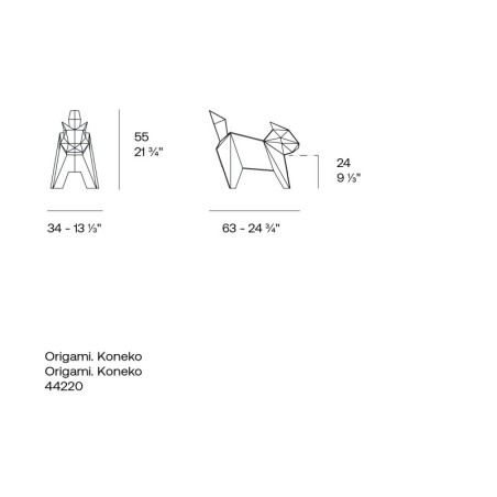 Origami Koneko Cat de Vondom - Montiel