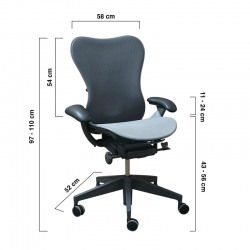 Silla Giratoria con Brazos 4D Mirra de Herman Miller Silla Giratoria con Brazos 4D Mirra de Herman Miller