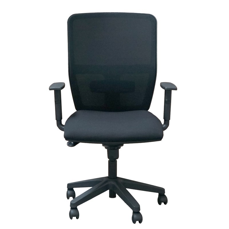 Silla Elevable con Respaldo Negro Colmar MM1714 | Montiel
