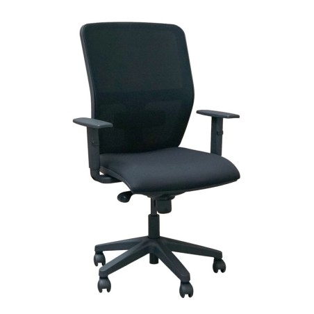 Silla Elevable con Respaldo Negro Colmar MM1714 | Montiel