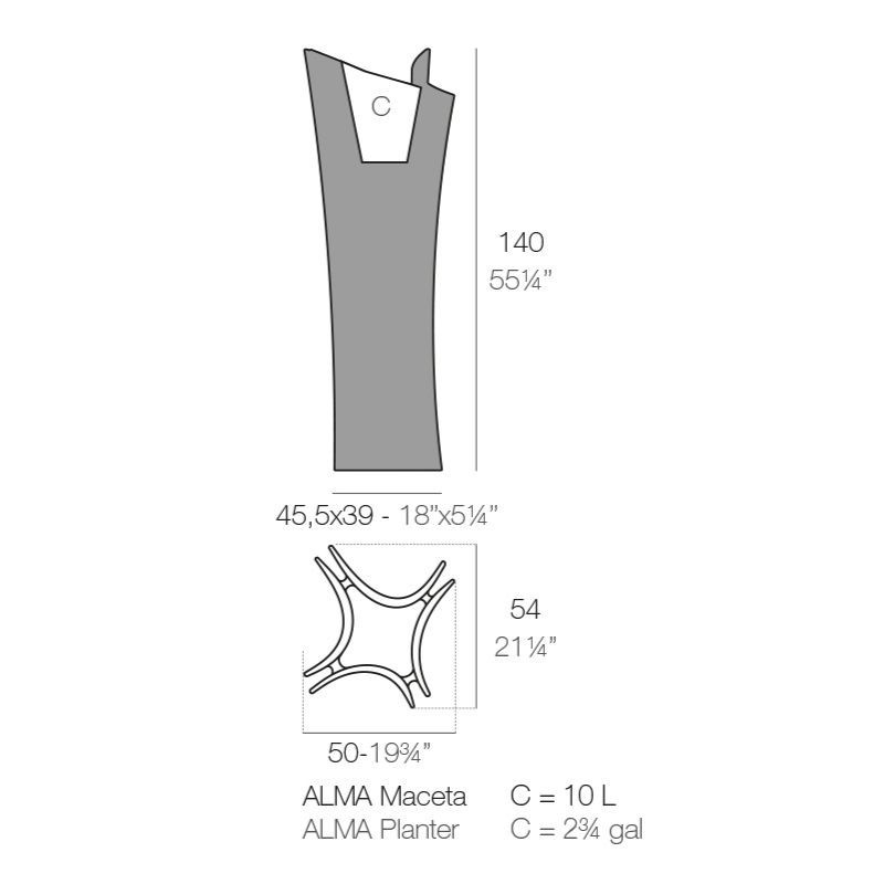 Macetero Alma de Vondom | Diseño Escultórico - Montiel