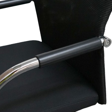 Silla Confidente con Malla Negra de Coinma - Montiel