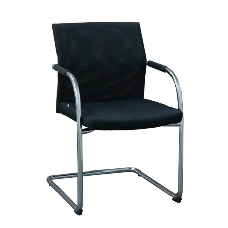 Silla Confidente con Malla Negra de Coinma - Montiel