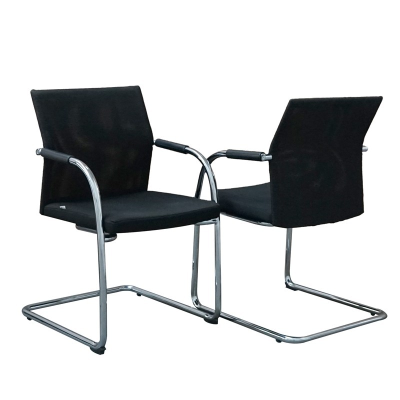 Silla Confidente con Malla Negra de Coinma - Montiel