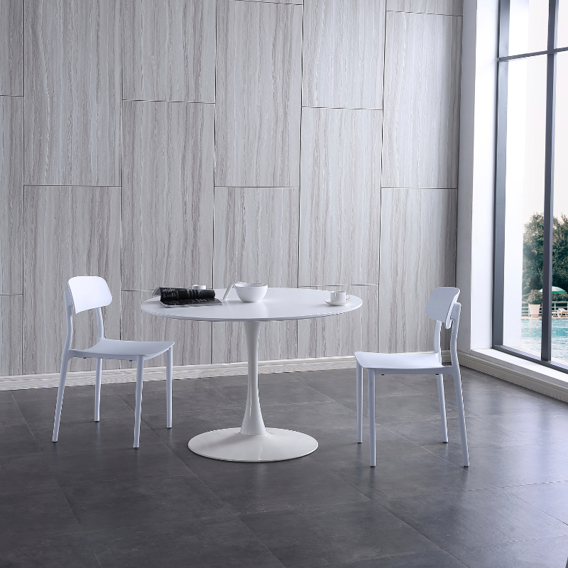 Mesa Comedor Blanca Nagi 75x110x110 cm. - Montiel