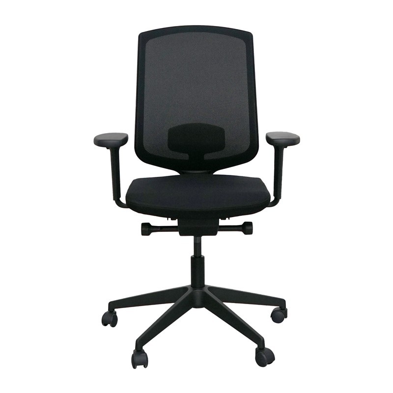 Silla Giratoria Negra Brazos 2D MM1719 - Montiel