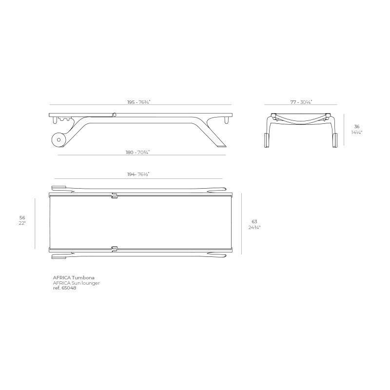 Tumbona África de Vondom - Montiel