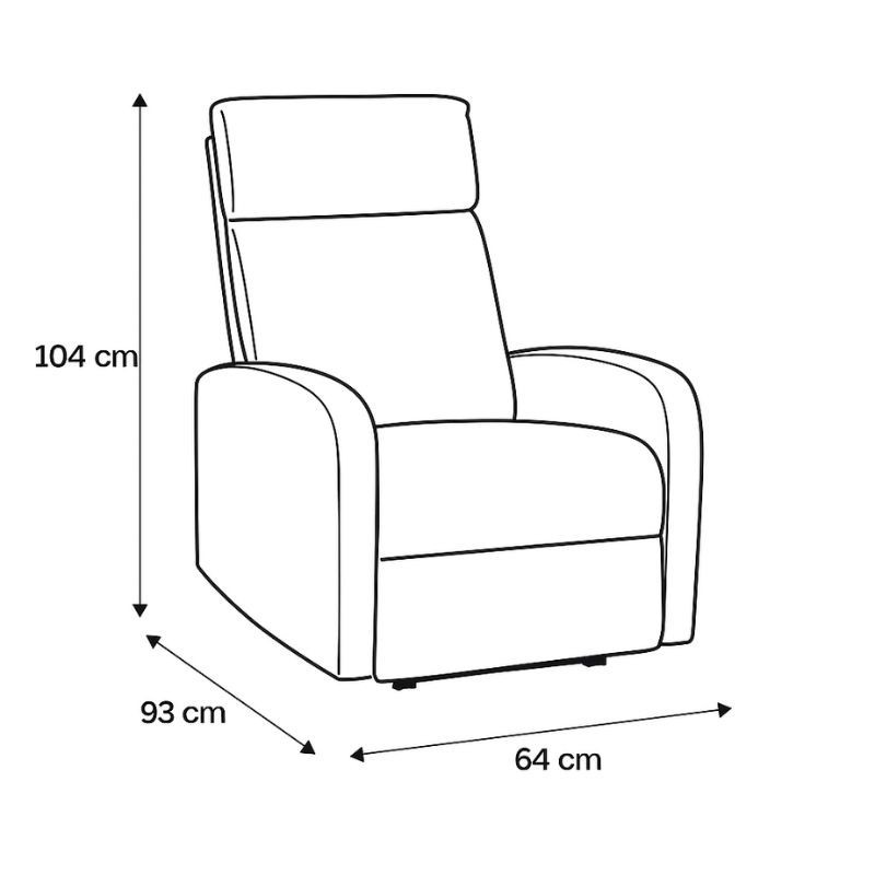 Sillón Relax Veyra Elevador Eléctrico - Montiel