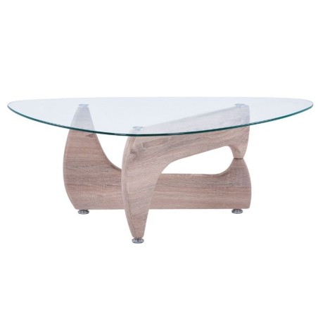 Mesa de Centro Cristal Transparente Valea - Montiel