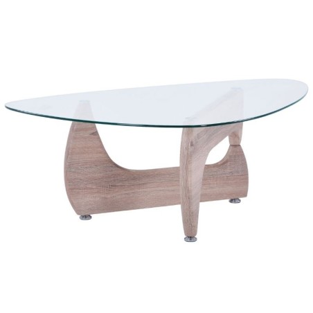 Mesa de Centro Cristal Transparente Valea - Montiel