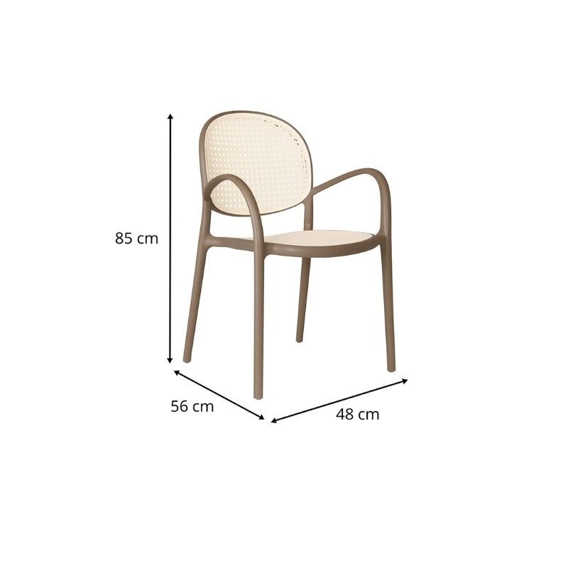 Sillón Terralba de Polipropileno Rattán - Montiel