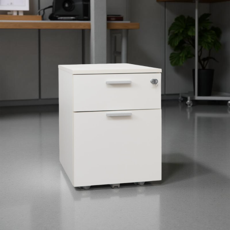 Cajonera Madera Blanca de Forma 5 - Montiel