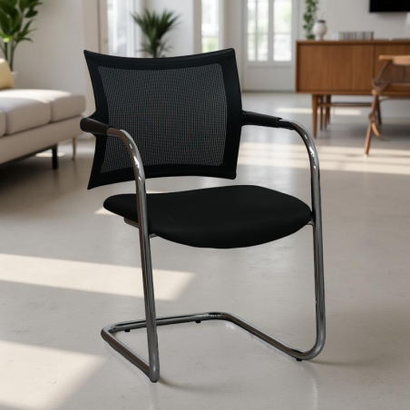 Silla Oficina Confidente Respaldo Malla MM1702 de Montiel