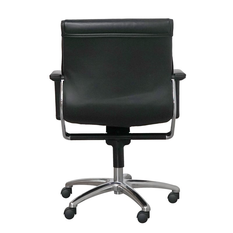 Sillón Piel con Base Cromada de Wilkhahn - Montiel