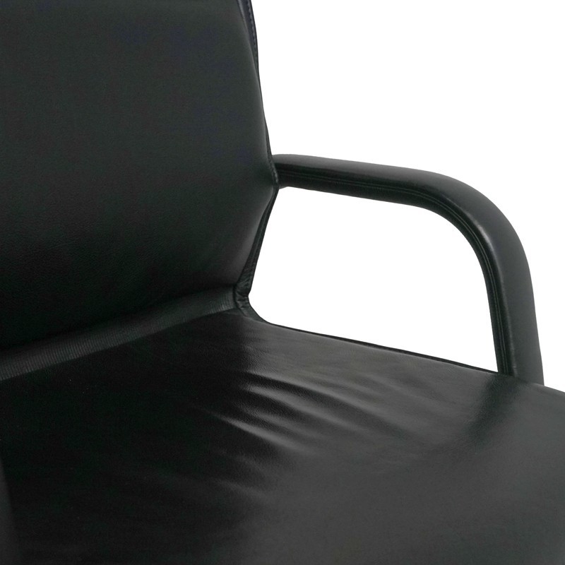 Sillón Piel con Base Cromada de Wilkhahn - Montiel