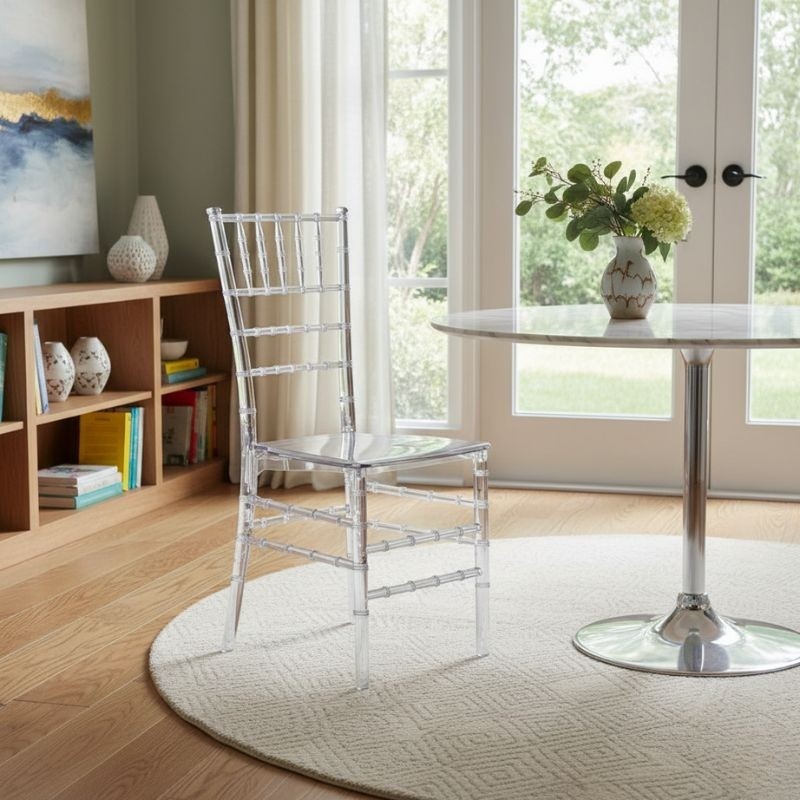Silla Comedor Transparente Mod. Arabella - Montiel