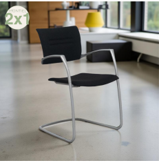 Silla Confidente Oficina Base Patín Gris Zas de Dynamobel