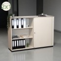 Armario de Oficina con Puerta Persiana en PVC Beige Arena 115x160 cm de Bene comprar online