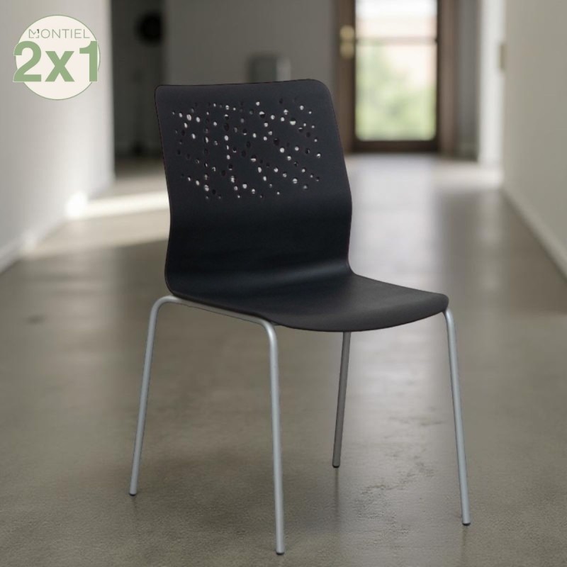 Silla Confidente Gris Urban Bloc de Actiu -  Montiel