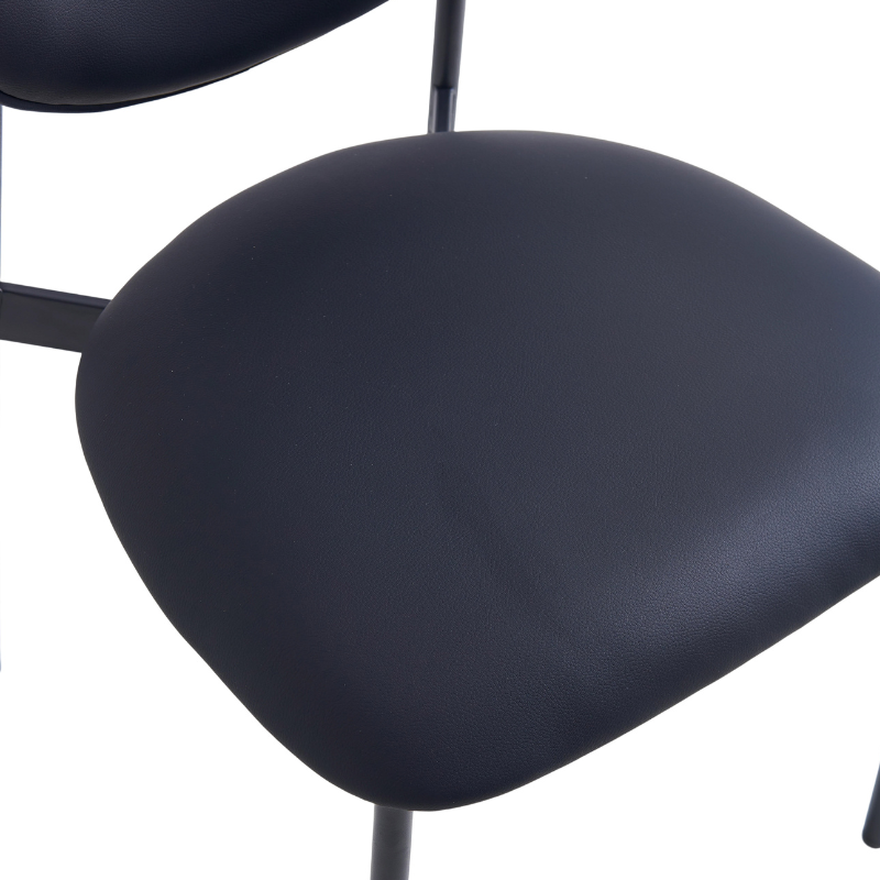 Silla Comedor 4 Patas Negras Mod. Shela - Montiel