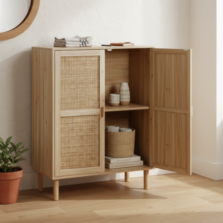 Armario Bajo Decor con Puertas Abatibles - Montiel