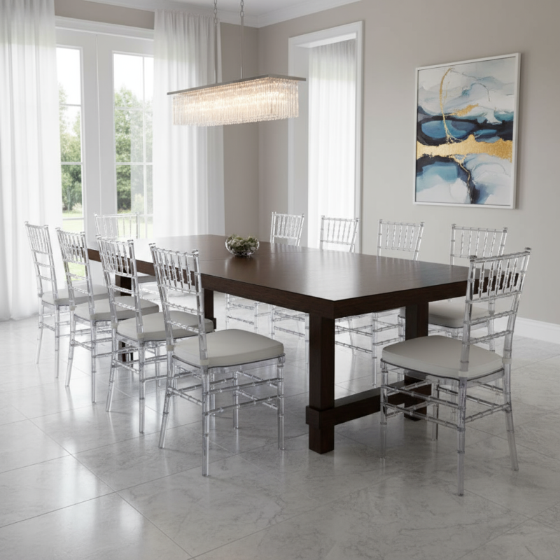 Silla Comedor Transparente Mod. Arabella - Montiel