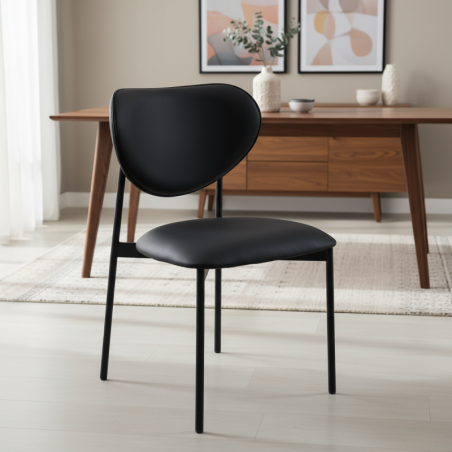 Silla Comedor 4 Patas Negras Mod. Shela - Montiel