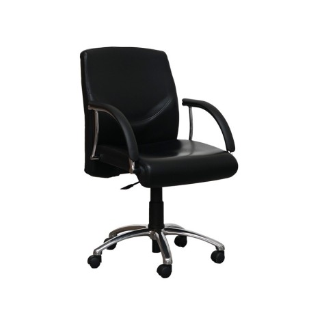 Sillón de Oficina Piel Negra de Soto - Montiel