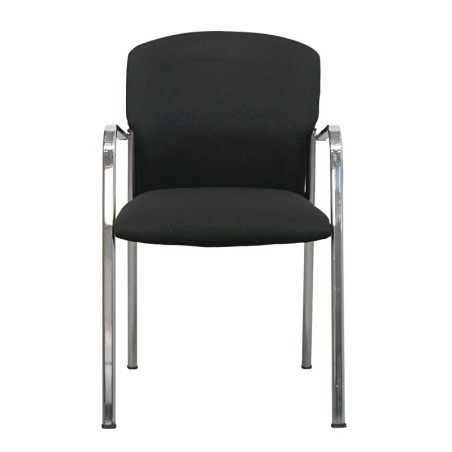 Silla Confidente en Tela Negra MM1725 - Montiel