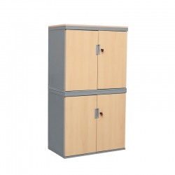 Armario Medio Oficina Arce 145x80 cm. de Dynamobel