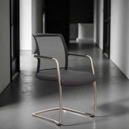 Silla confidente malla Light Lux de Delaoliva  - Reoffice