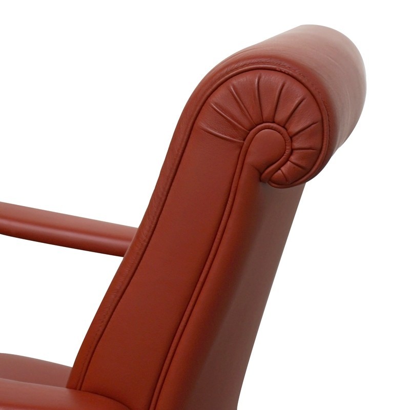 Pack de 2 Sillones en Piel Roja MM1731 - Montiel